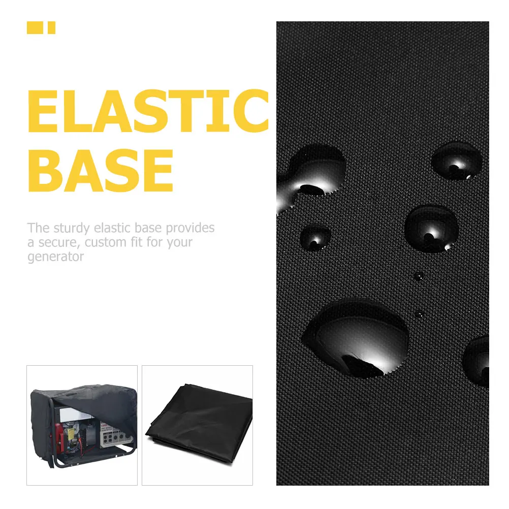 

Waterproof Cover Electric Generator Rain Dustproof Protector Outdoor Storage Large Cloth Hood Elastic Base Fit Generator