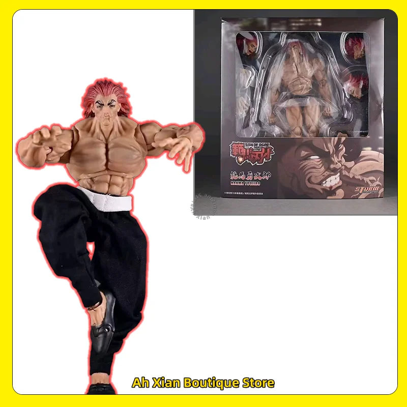 

New Hanma Baki Hanma Yujirō Yuujiro Articulated Action Figure Model Collection Toys 18CM Can Be Done By Hand