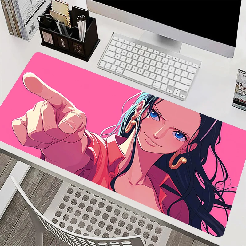 

Mousepad Laptop Mouse Pad Office PC Accessories Keyboard Pad Rubber One Piece Nico Robin Cup Mat Soft Mouse Mat Large Desk Mat
