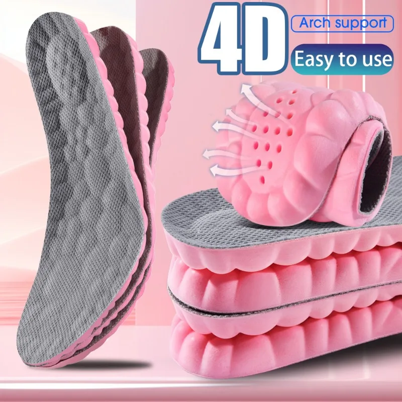 Yüksek Elastik Bellek Köpük Astarı Unisex Spor Ayakkabı Ped Şok Emme Tabanlık Spor Ayakkabı Yastık Çalıştırmak Kemer Desteği Bakım 2 Adet