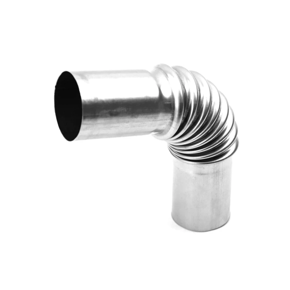 Pipe Connector Easy Installation 25mm Stainless Steel Exhaust Pipe Auxiliary Heater Connector with 2 Clips Included