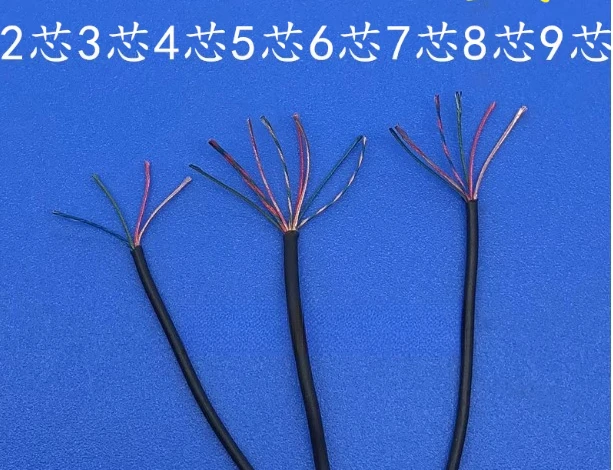 สายหูฟังแบบหลายแกนเคลือบเงา 2 แกน 3 แกน 4 แกน 5 แกน 6 แกน 7 แกน 8 แกน 9 แกน สายฝ้าย ขนาด 8/0.08