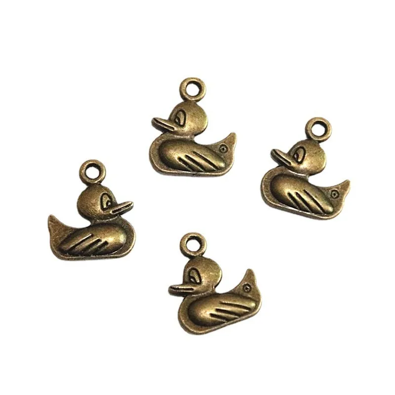 

40Pcs Duck Charms 19*16MM Antique Bronze Plated Pendants DIY Handmade Jewelry Accessories