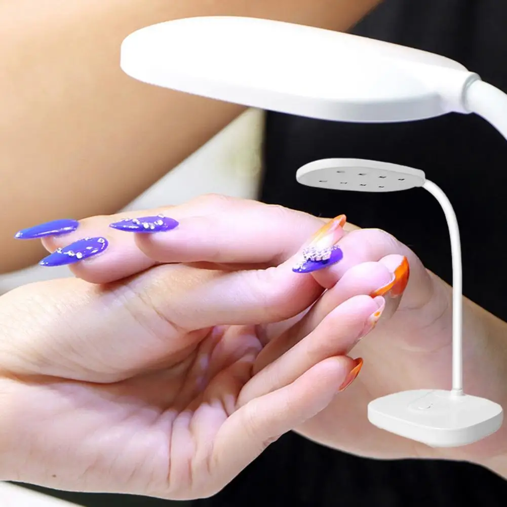 Nail Light High-Efficient Plastic LED Nail Polish Machine Lamp Simple Operation Nail Phototherapy Lamp Manicure Tools