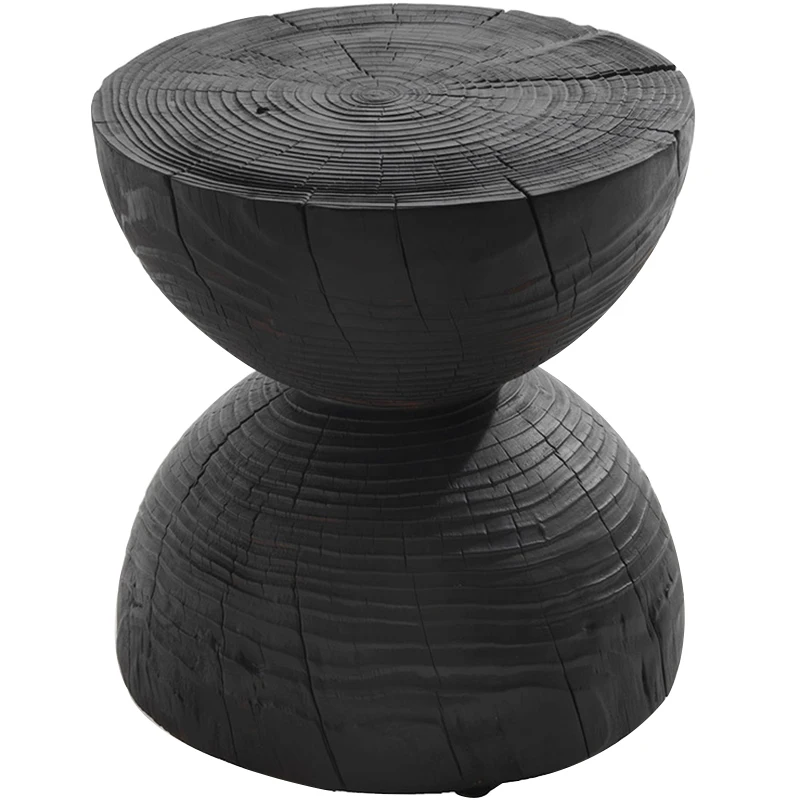 Solid Wood, Original Wooden Tree Dun, Low Bench Hotel, Tree Stake Inn, Root Carved Stool, Homestay Decoration