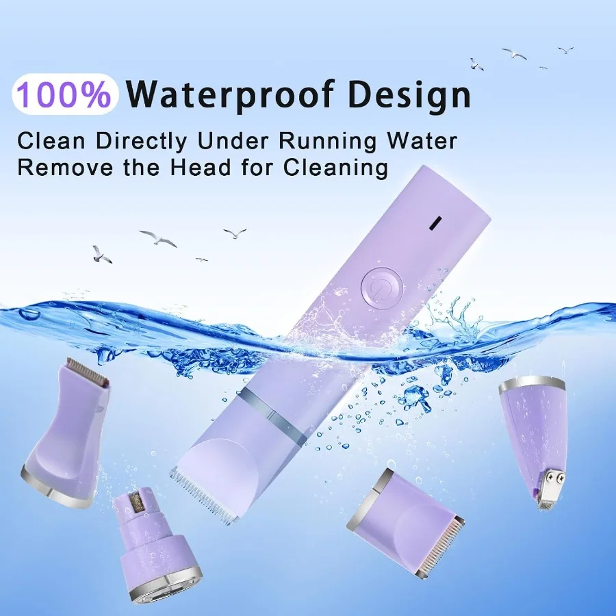 Elektrische oplaadbare hondentrimmer voor huisdieren 4-in-1 multifunctionele draadloze stille trimmer met geluidsarm scheerapparaat Ra