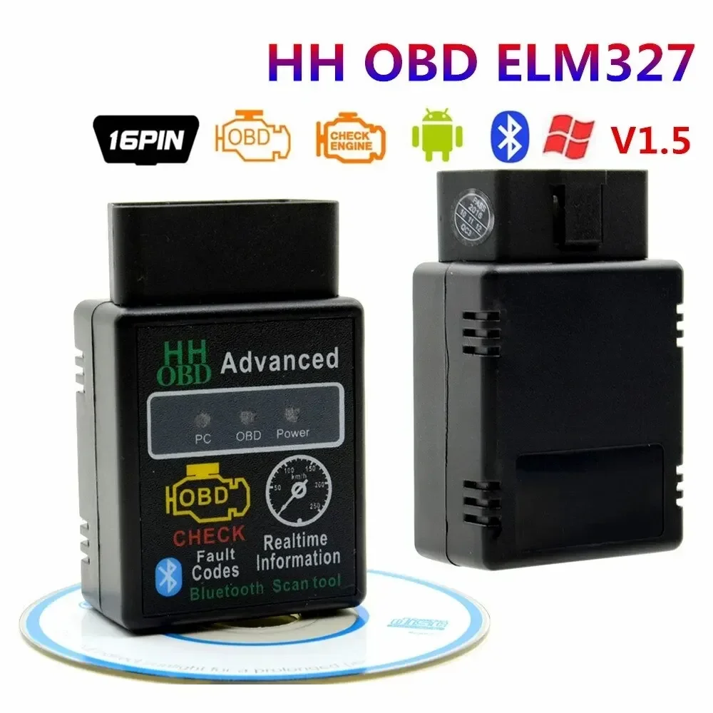 Bluetooth V1.5 Mini Elm327 OBD2 Scanner OBD Car Diagnostic Tool Code Reader For Android Windows Symbian English