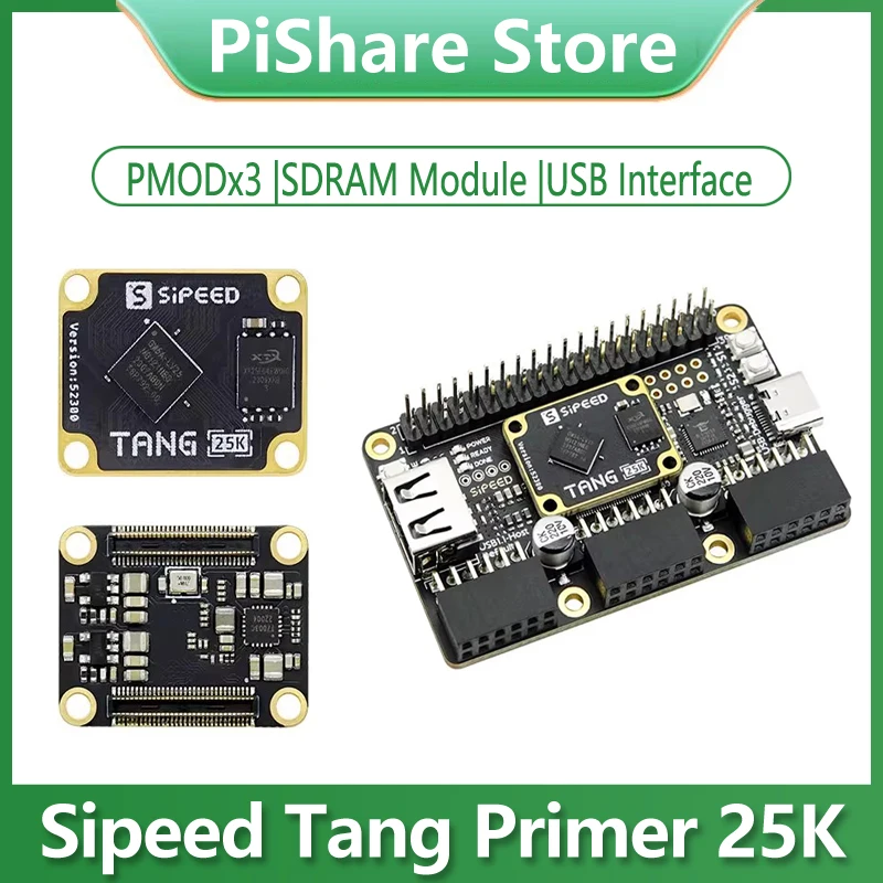 Placa de desarrollo Sipeed Tang Primer 25K GW5A RISCV FPGA Dock SDRAM GW5A-LV25MG121 juego Retro linux