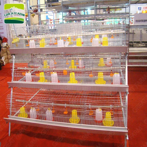 

Hot Sale 3/4 Layers Steel Poultry Chicken Cage Birds Capacity Battery Cage For Brooder Chick Chicken Coops