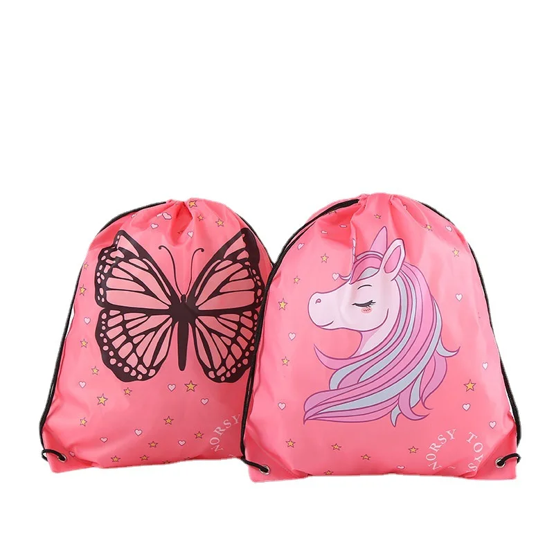 10pcs Rainbow Drawstring Backpack Pride Gay Pink LGBT Bag Sports Gift Customize 35x45cm Polyester