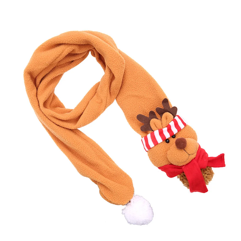 وشاح عيد الميلاد تصميم الرنة شتاء دافئ سميك ناعم الأيائل والأوشحة للأطفال والكبار هدية تزيين العطلة