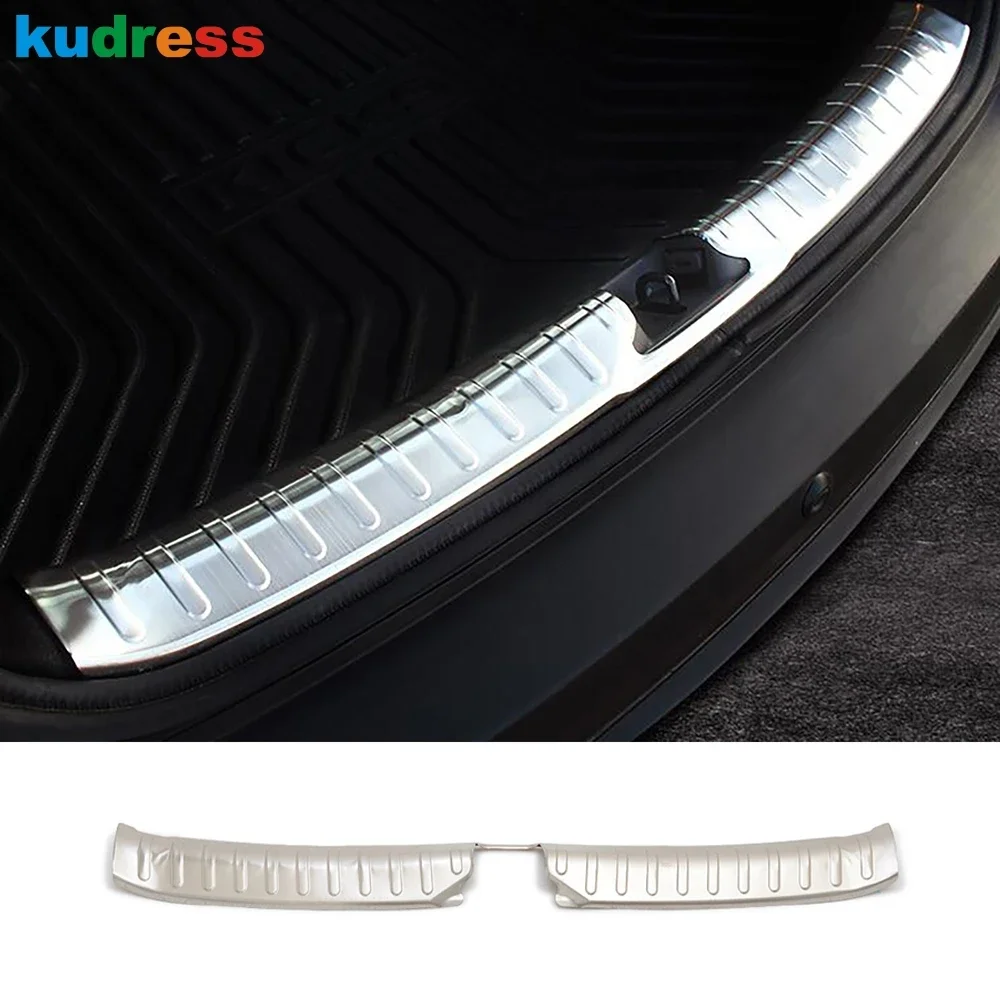 

For Nissan Kicks 2017 2018 2019 Stainless Car Rear Trunk Bumper Cover Trim Tailgate Door Sill Plate Protector Guard Accessories