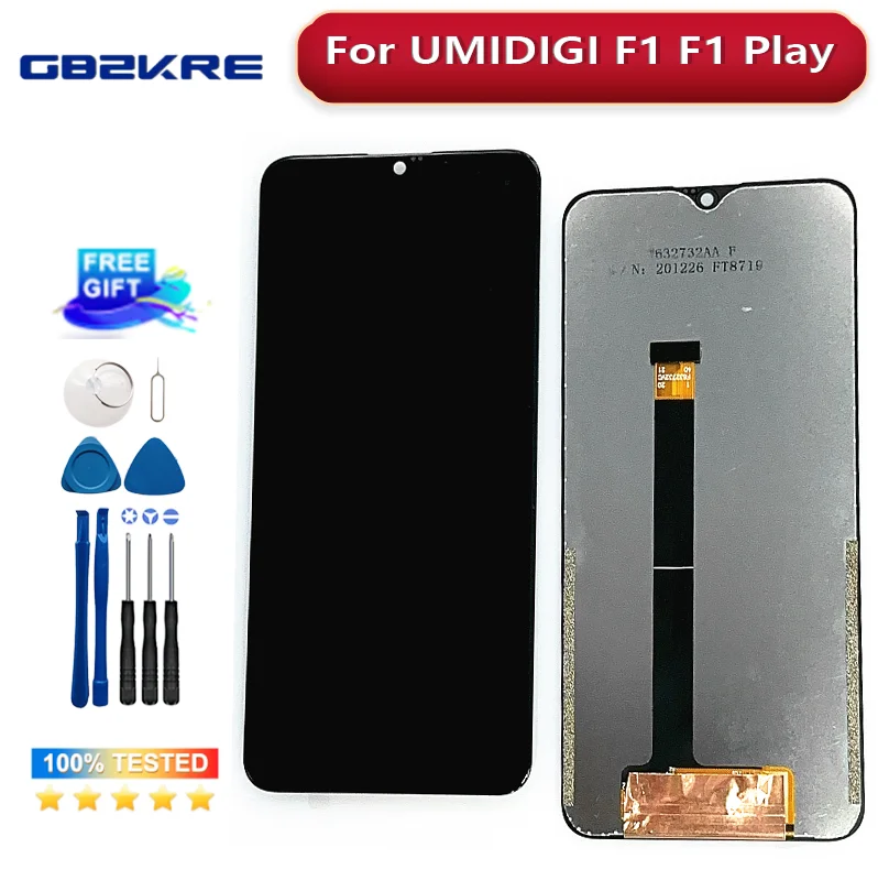 Original 6.3 Inch UMIDIGI F1 LCD Display + Touch Screen Digitizer Assembly Digitizer For UMIDIGI F1 Play