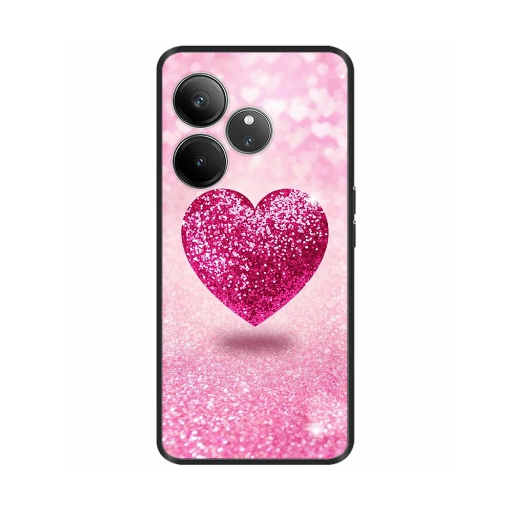 ل Realme GT 6T حافظة موضة الحلوى رسمت الغطاء الخلفي ل ممن لهم Realme GT 6 لينة بولي TPU ماتي الحالات الهاتف RealmeGT6 Fundas أكياس