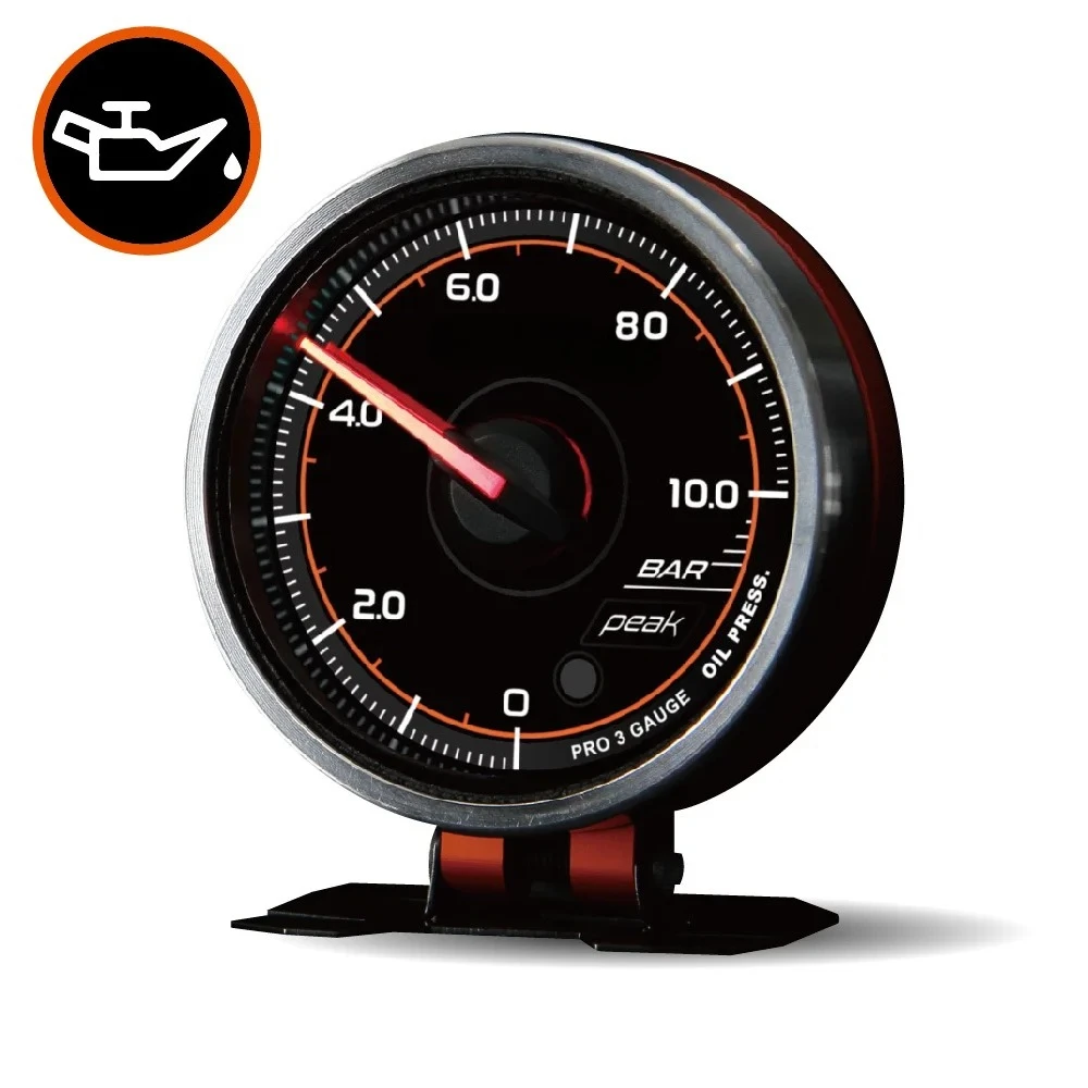 

10 bar Wholesale Auto Oil Press Gauge 2 Inch 52mm and Clear Face Racing Gauge