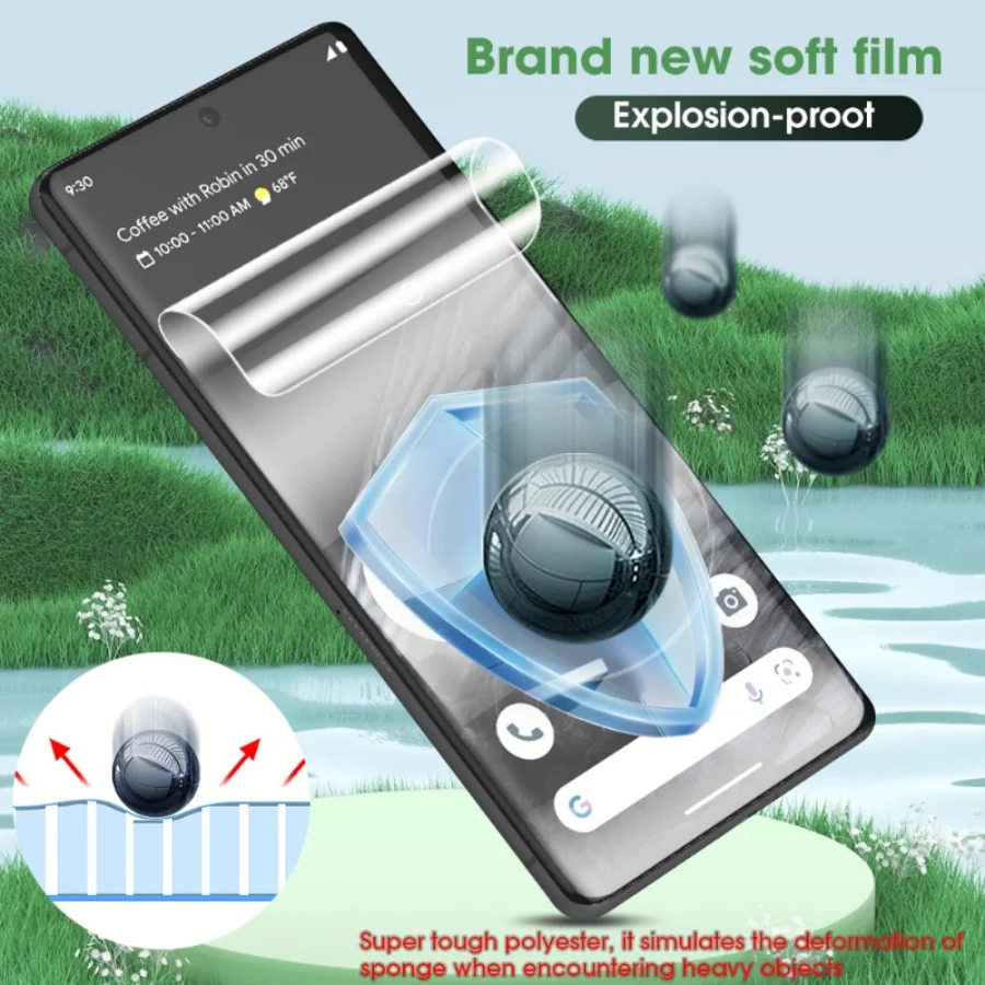 Película de Hidrogel para Protección de Pantalla Samsung Galaxy S20 S21 S22 S23 Ultra Plus S8 S9 S10 Plus Note 10 Plus 20 Ultra 2