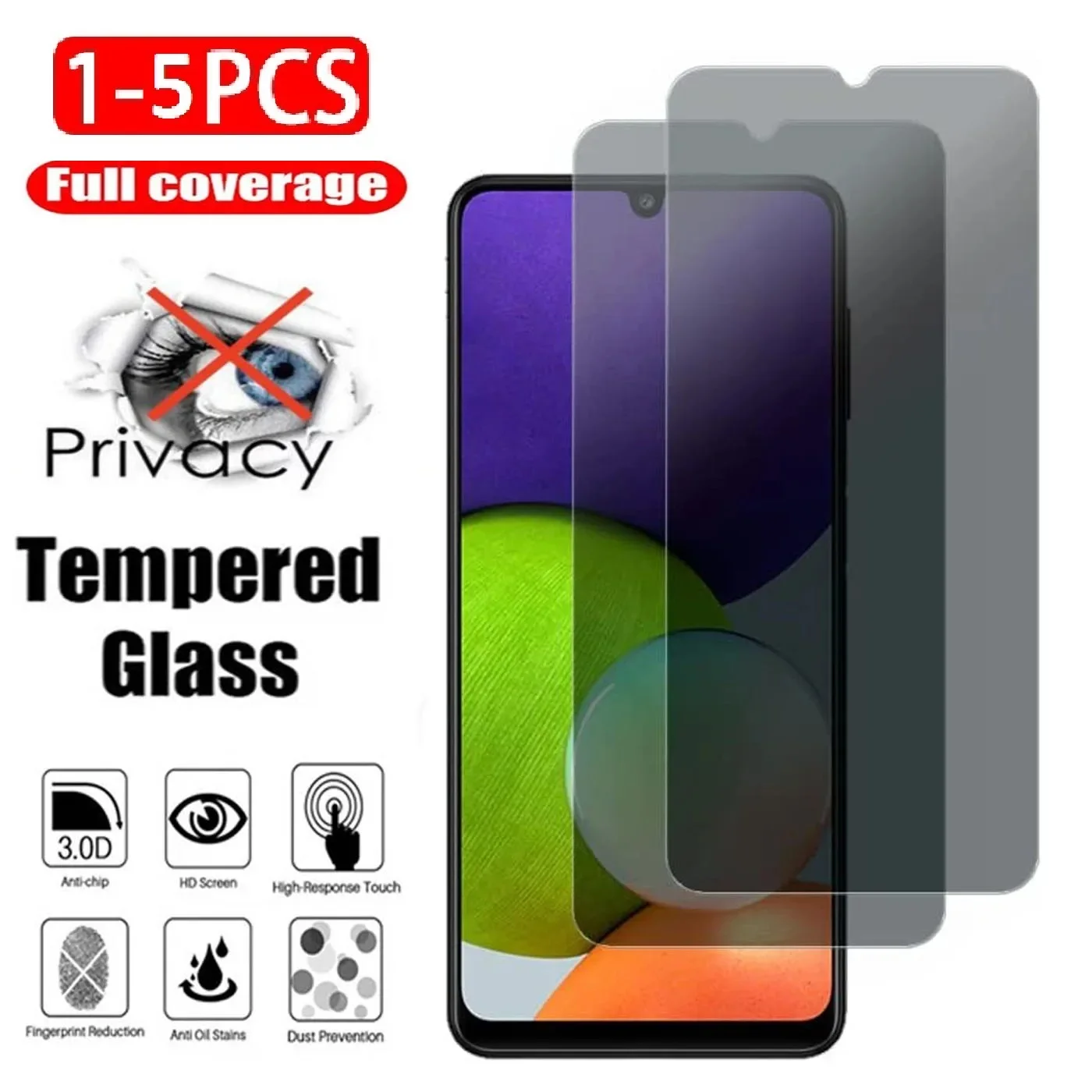 1-5Pcs Privacy Tempereed Glass Screen Protector per MOTO G53 G62 G73 G Power 5G 5G 2023 Anti-Spy