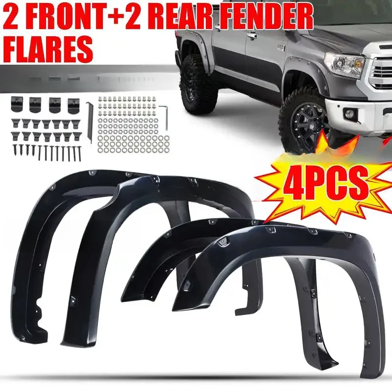 2014-2017 Tundra Smooth Stripe Style Fender Flares 2Pair/Set