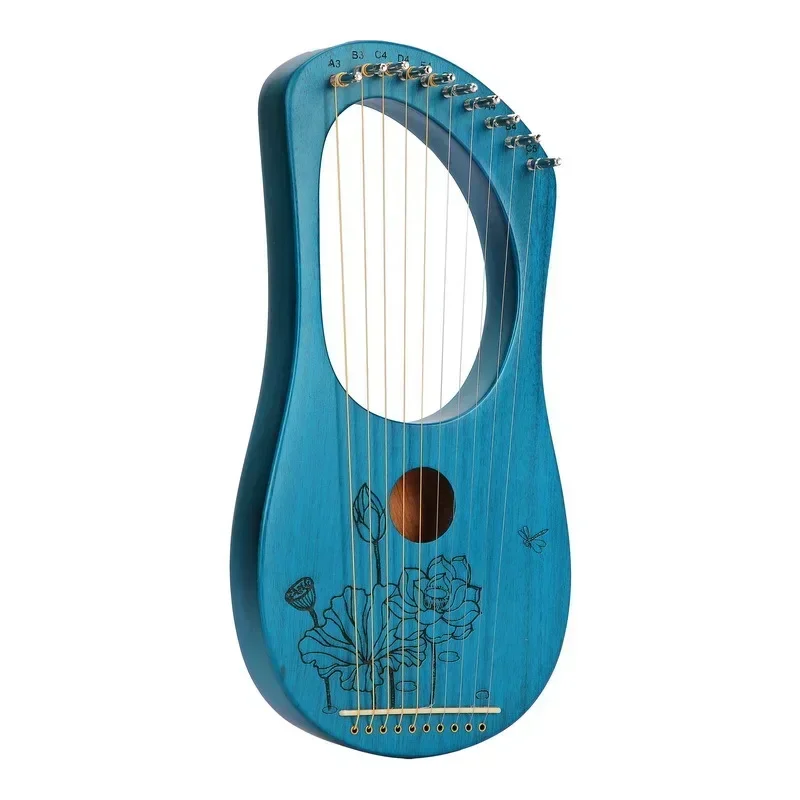 Lyre 10/16 سلاسل Lyre Harp Piano عالية الجودة Lyre Harp 16/19 سلسلة القيثارة البيانو الماهوجني آلة موسيقية للمبتدئين