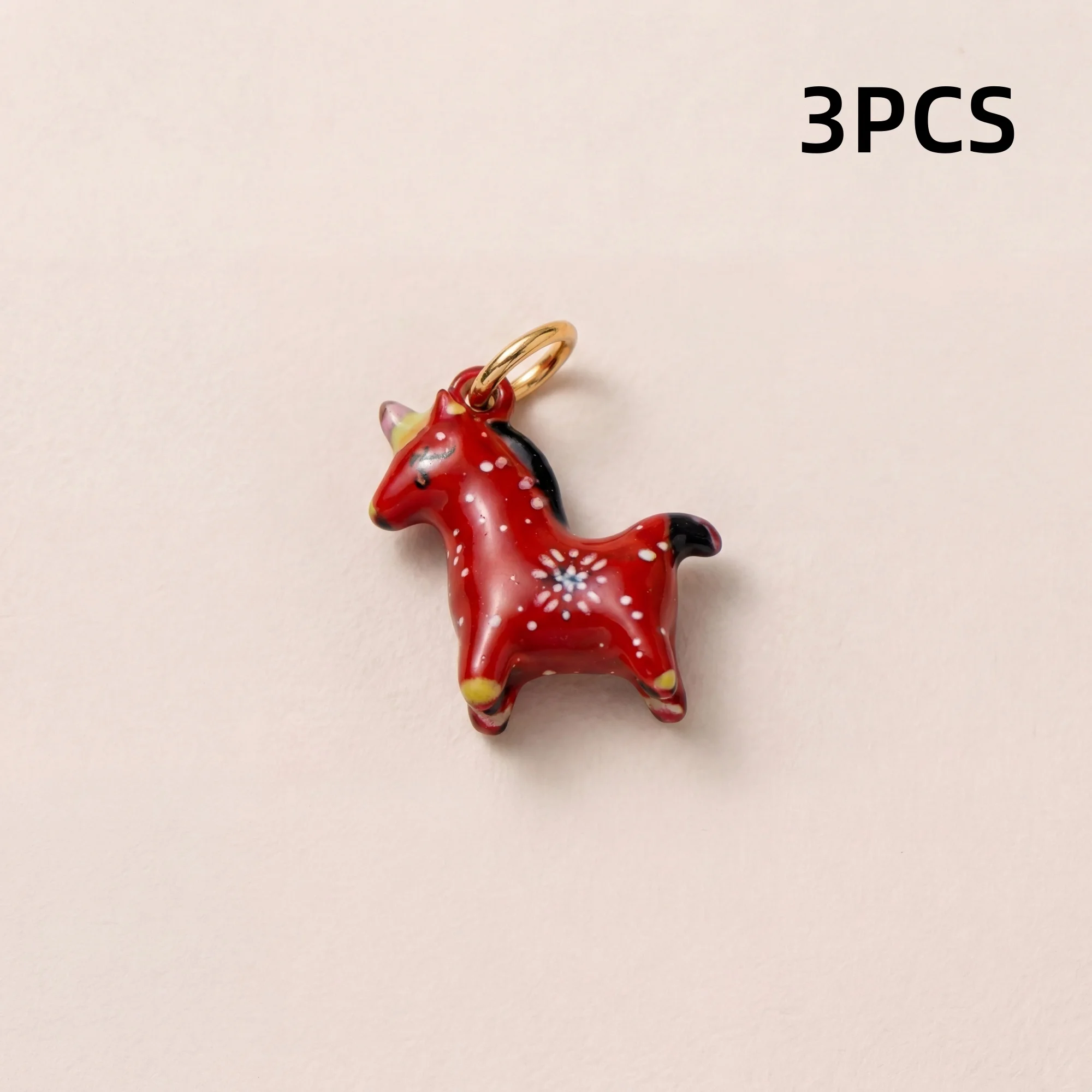 3 Stück Einfache Neue Natur-Serie Pilz Blume Hund Hase Pony DIY Anhänger Charms für Schmuck – Detail 6