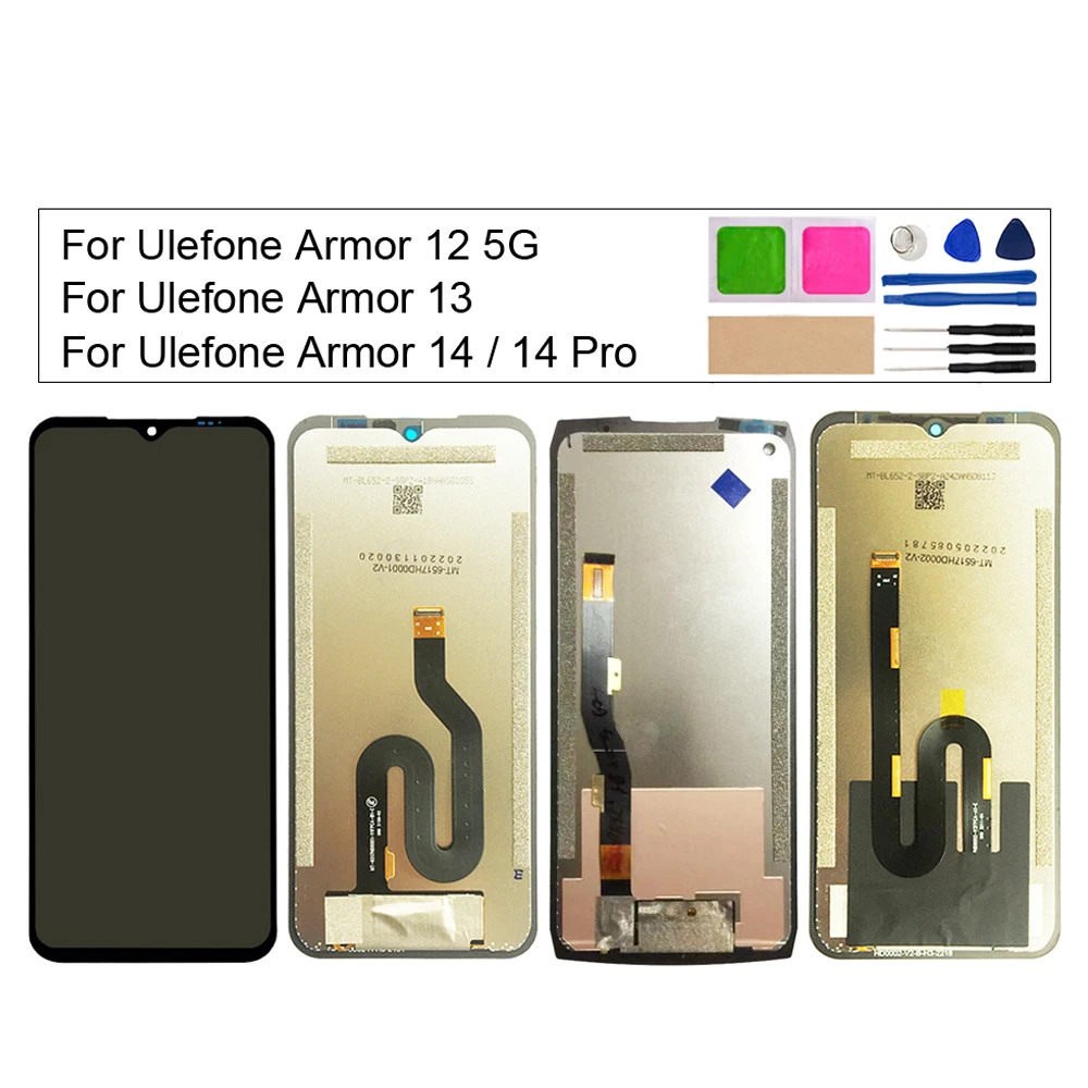 

LCD Display and Touch Screen Digitizer Assembly,for Ulefone Power Armor 14 Pro,Armor13, Armor 12 5G,LCD Screen Replacement