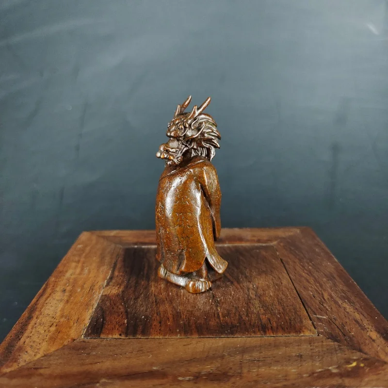 

Pure copper twelve zodiac dragon fragrance ornament tea pet desktop retro decoration Nice Art Work