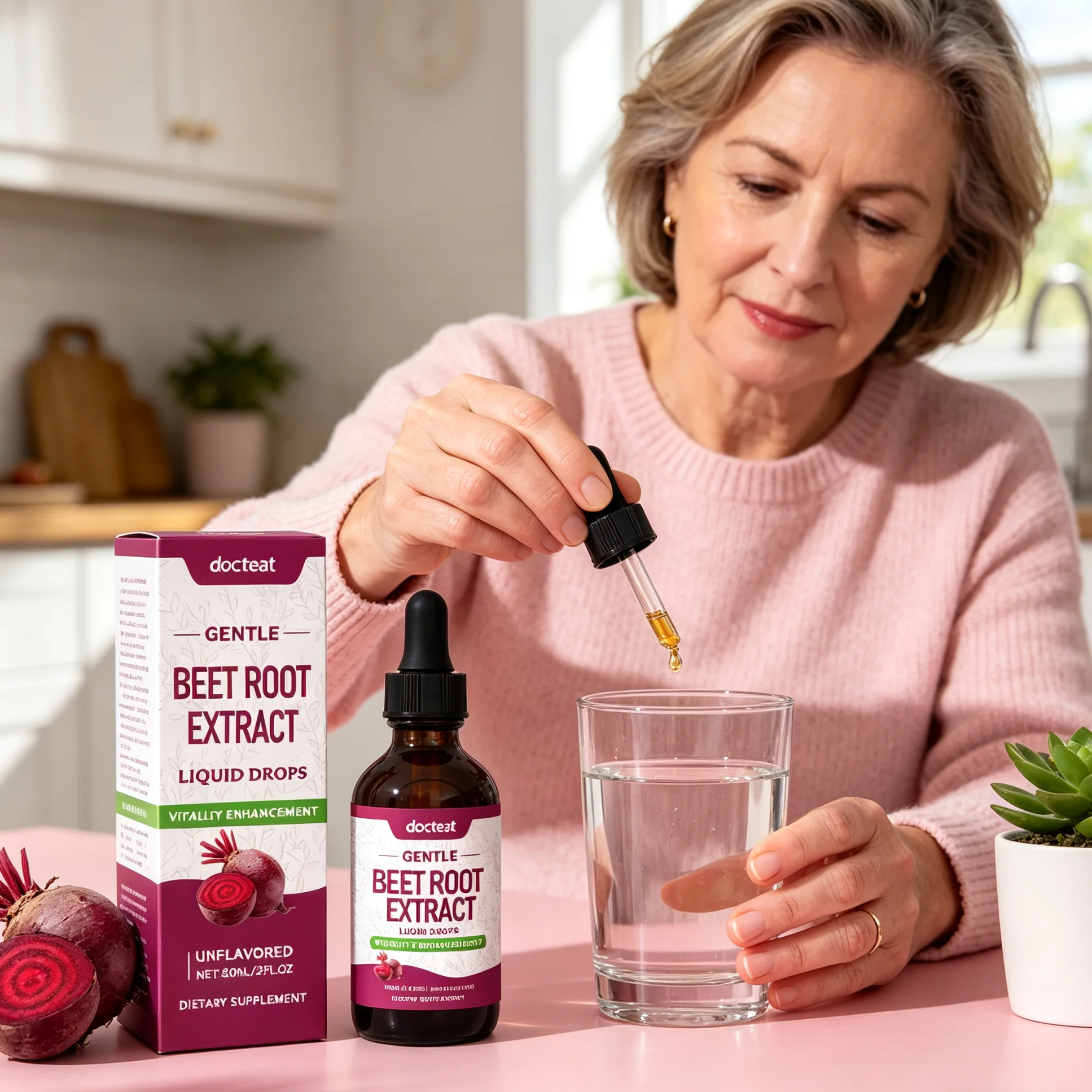 Organic Beet Root Liquid Drop Boost Energy Vitality Nitric Oxide Supplement Support Blood Circulation Heart Health Vegan Extract