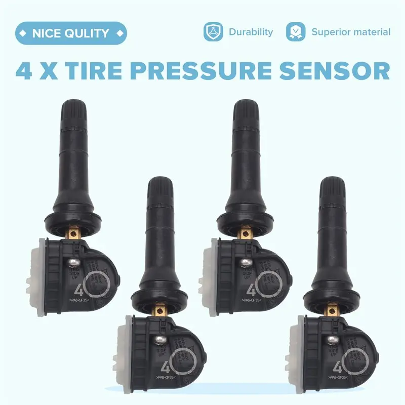 4pcs 433MHz TPMS Tire Pressure Sensors Valve 13506028 13598773 for Opel Adam Ampera Antara Astra Corsa Insignia Mokka