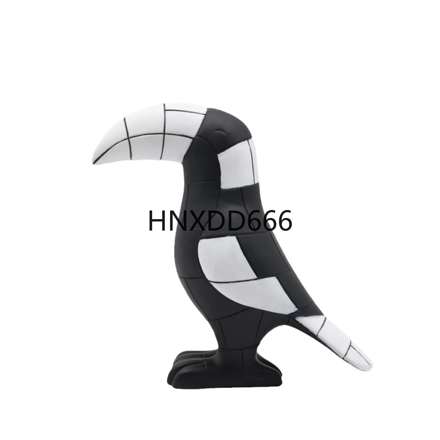 

Resin Handicraft Artificial Animal Sculpture Bird Figurine Woodpecker Geometric Abstract Decorative Figurines Room Decoration