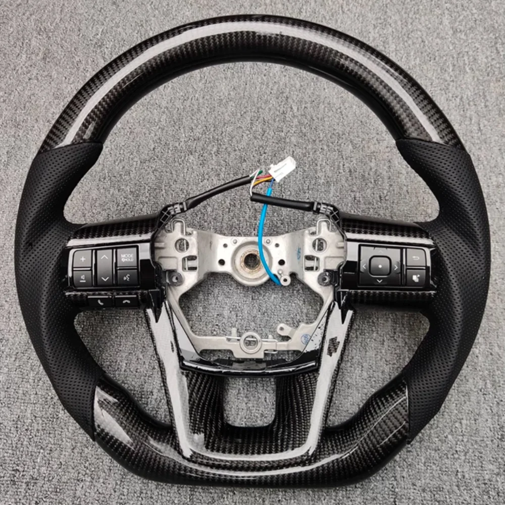 Suitable for Toyota HILUX REVO carbon fiber steering wheel retrofit FORTUNER INNOVA