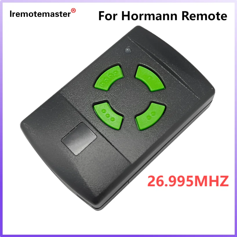 

For HORMANN 26.995MHz HS4 HSE2 HSM4 Garage Door Remote Control Duplicator Green Button Remote Control