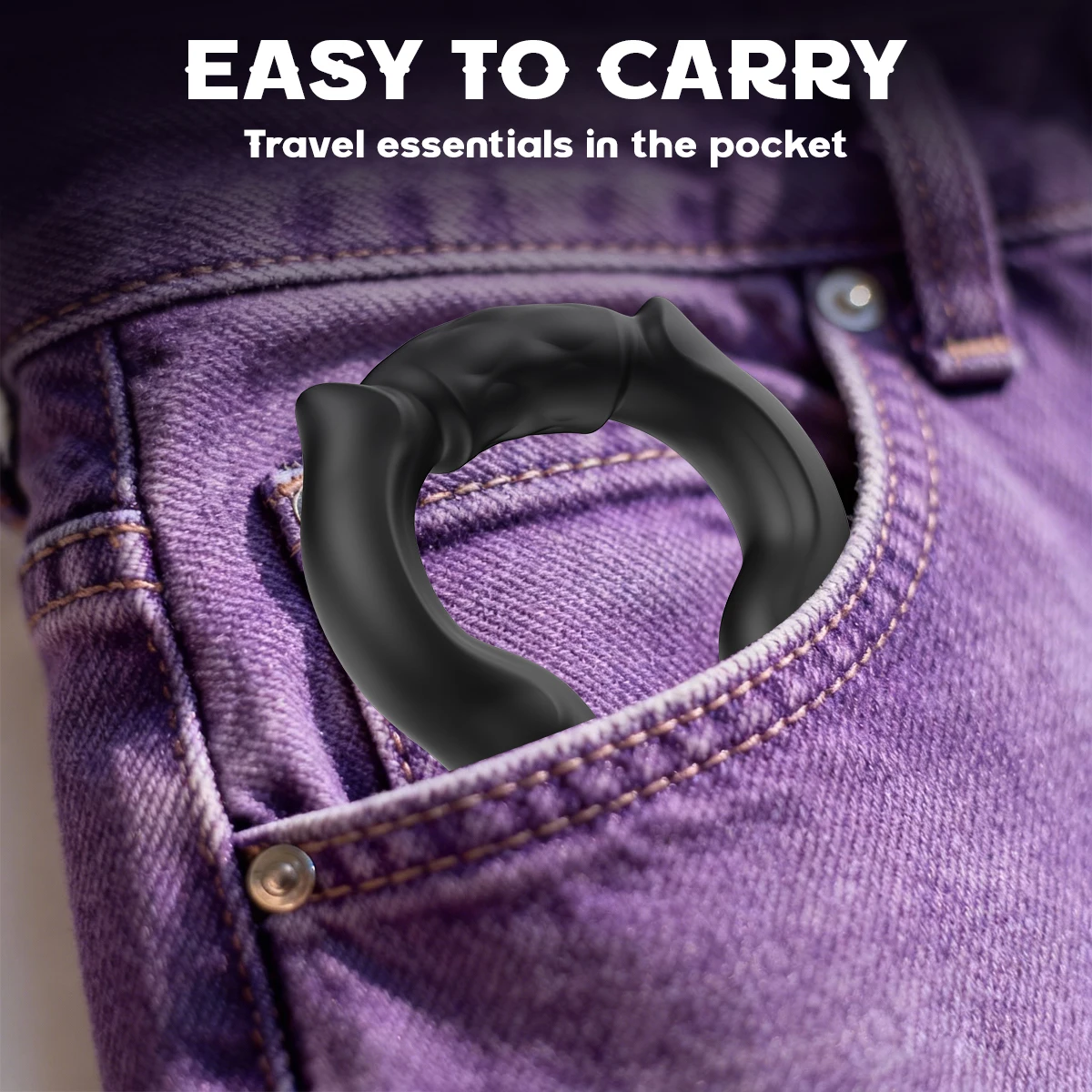 Silicone Penis Ring Cock Ring for Men Chastity Cage Ejaculation Delay Adult Supplies Male Masturbation Sex Shop Sex Toy for Men - view 6