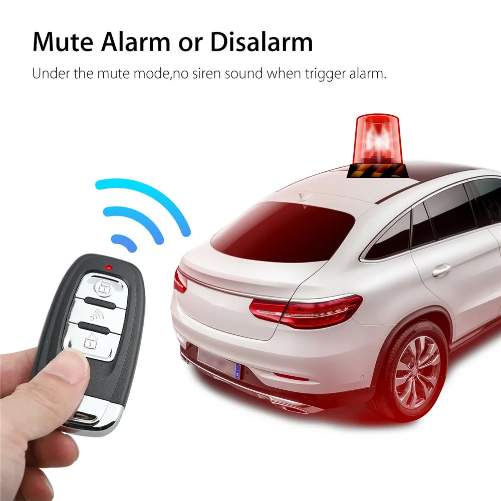 12V Universal Car Keyless Entry System Engine Start Alarm System One-button Start/Stop System Remote Starter Stop Accessories