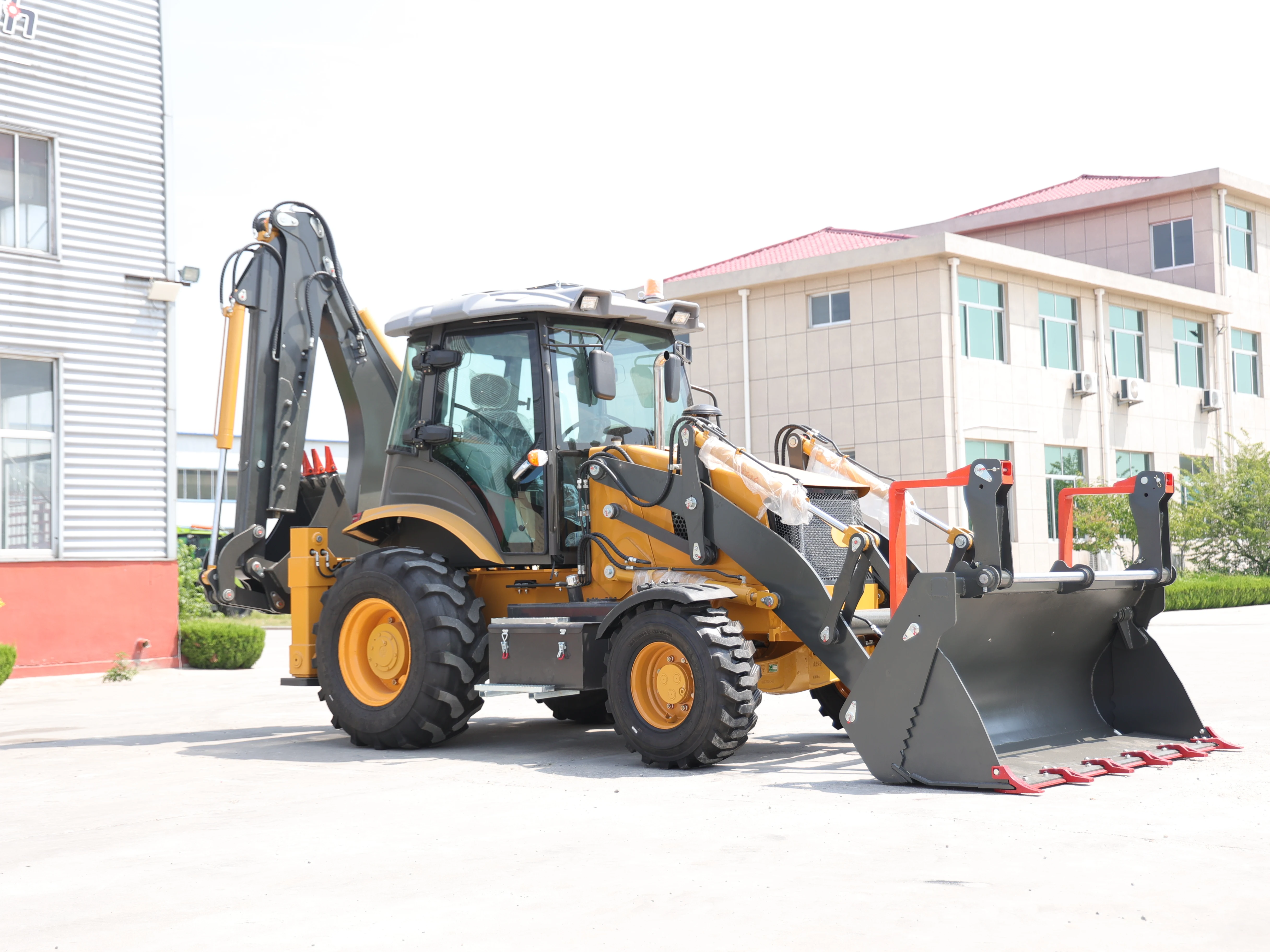 China Manufacturer Front End Skid Steer 4X4 Wheel Backhoe Loader Price Mini Backhoe Loaders with CE EPA Euro5 Engin Customizable