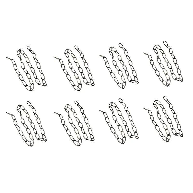 

A02M-8Pcs 1M Heavy Duty Chain For Vintage Chandelier Hanging Lamp,Pearl Black