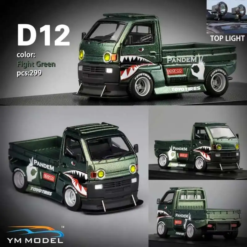 YM Model 1:64 Hoonigan Carry Micro Card Generation 9 D12 نموذج سيارة من الراتنج Diecast