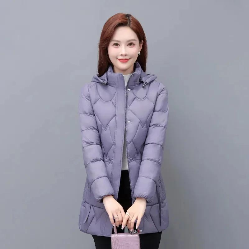 Plus Size 6XL Donzen Katoenen Jas Dames Parka's 2023 Herfst Winter Nieuwe Warme Katoenen Gewatteerde Jas Lange Koreaanse Bovenkleding Dames tops