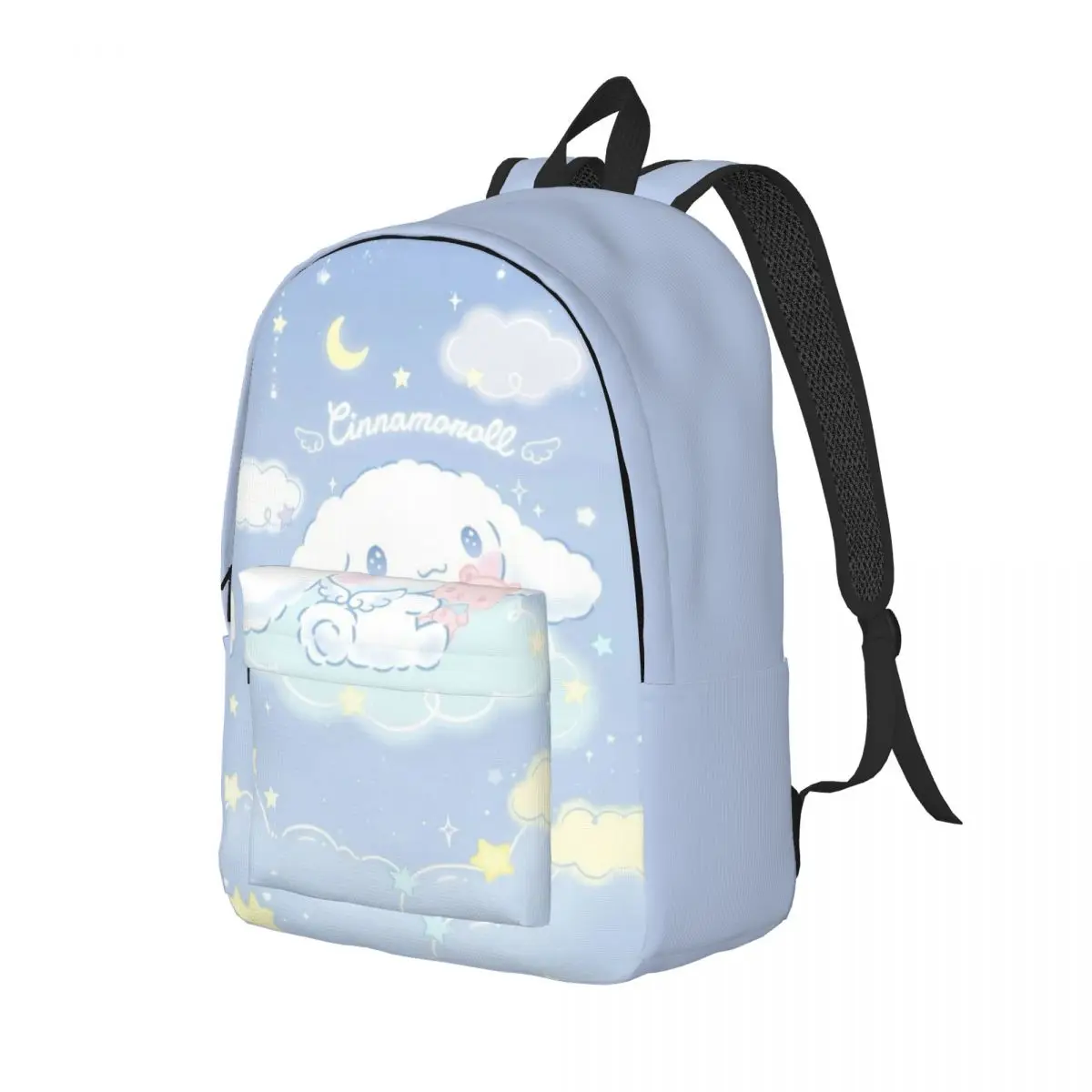 Custom Wallpaper Travel Canvas Backpack Women Men School Laptop Bookbag Cinnamoroll College Student Daypack Bags