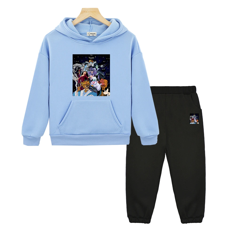 

Осенняя толстовка с капюшоном Evil Queen Mys, флисовая толстовка, куртка на Хэллоуин, пуловер из 2 предметов + штаны, комплекты с капюшоном для мальчиков и девочек, детская бутиковая одежда