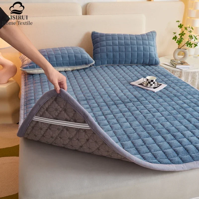 AISIRUI Breathable Non-slip Tatami Mat Cotton Mattress Ultra Soft Household Use Foldable Single Double Bed King Size Home Decor