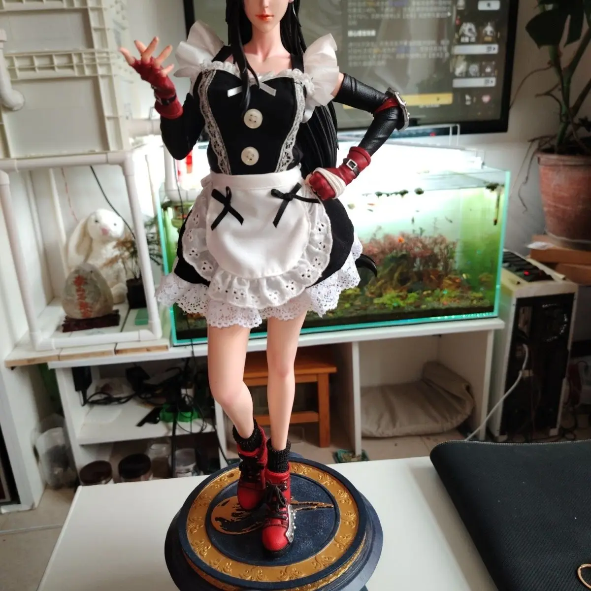kawaii-maid-outfit-fit-60cm-45cm-bjd-doll-lace-sleeveless-skirt-girl-doll-dress-up-play-house-cosplay-clothes-excluding-doll