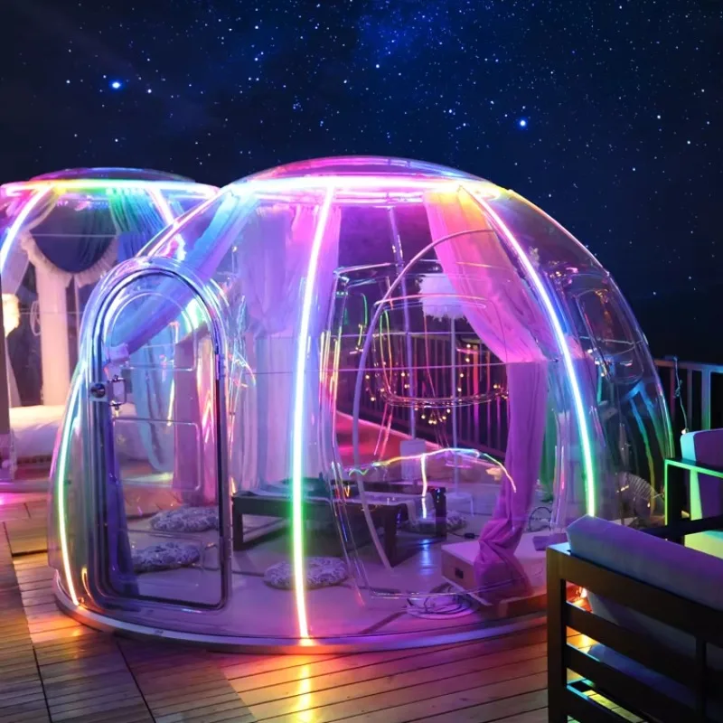 

Beautiful Starry Sky Room New Design Transparent Starry Sky Room Outdoor Waterproof Glamping PC Dome Container House for Italy