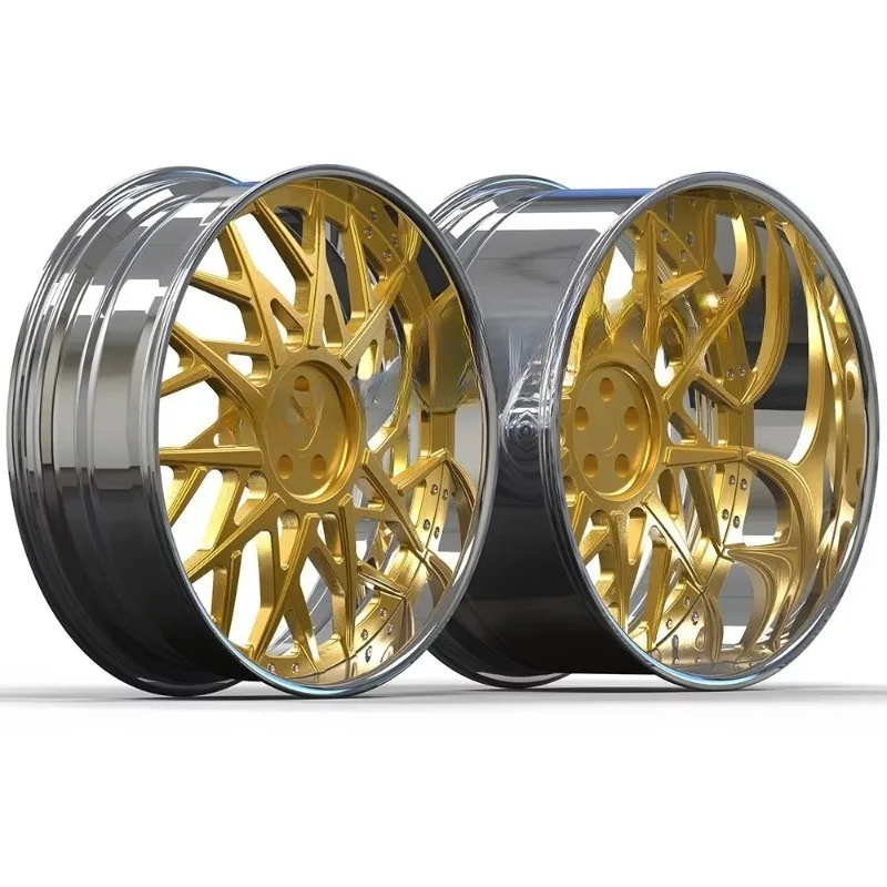 2/3 قطعة 22 24 26 بوصة رسم عجلة معدنية مزورة 26 بوصة حافة كروم Forcato عجلة تصميم الرسم #1