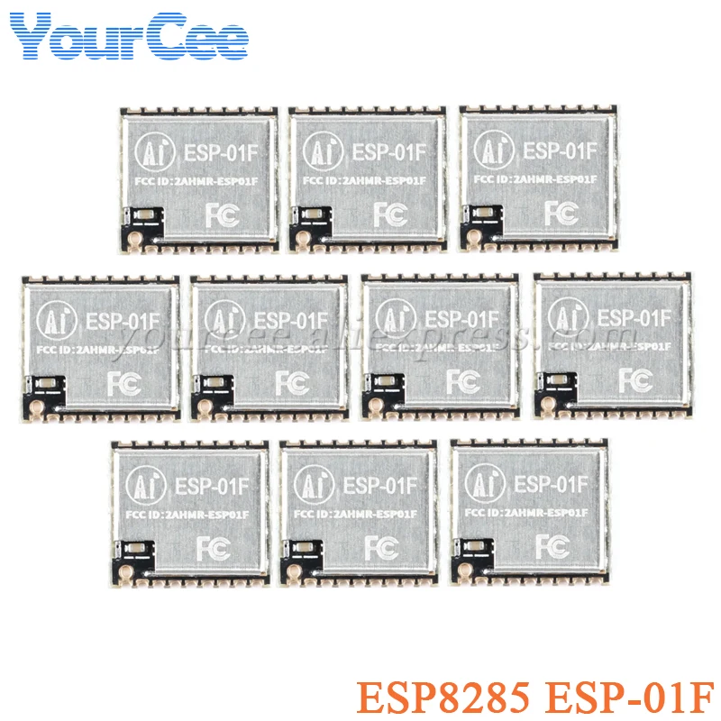 10pcs/1pc ESP-01F ESP8285 Serial Port to WIFI Wireless Module 8Mbit with Antenna IOT ESP 01F Wireless Transparent Transmission