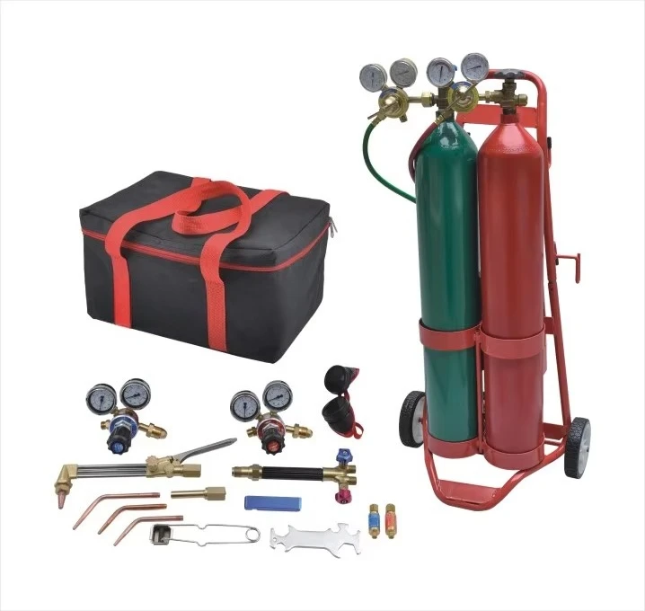 2023 Uweld 10L Cylinder Cart Portable Oxygen Acetylene Gas Welding Cutting Kit