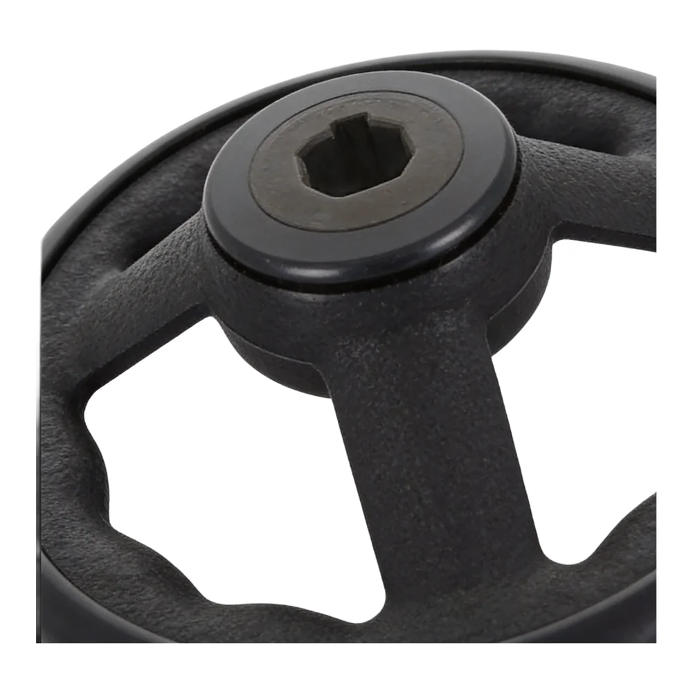 Industrial Handwheel 3 Spoke Hand Wheel Modern Design Screw Holes For Easy Assembly Standard Shaft Diameter General Adjustment