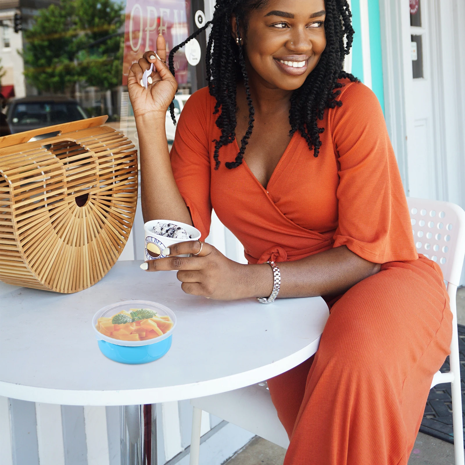 

5Pcs Mix Sizes Stainless Steel Food Preservation Bowls Colorful Kitchen Essentials Stainless Steel Containers with Lids