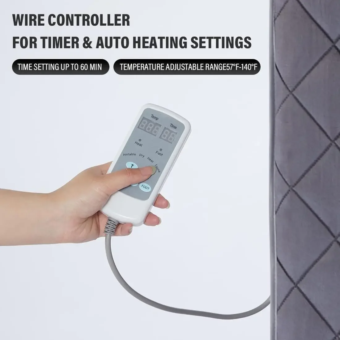 ساونا شخصية محمولة بالأشعة تحت الحمراء للمنزل، خيمة سبا منزلية شخصية مع جهاز تحكم عن بعد، وسادة قدم للتدفئة، رين قابل للطي