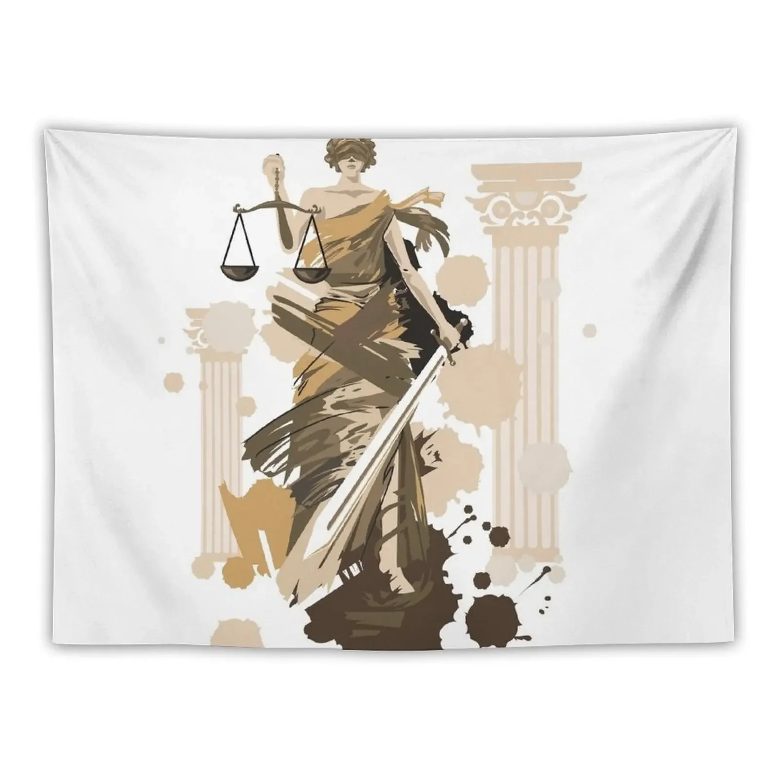 Lady of Justice Tapestry Wall Mural House Decor Tapestry