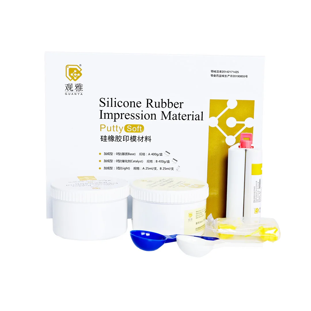 Dental Silicone Rubber Impression Material First Secondary Impression Soft Putty Combo set